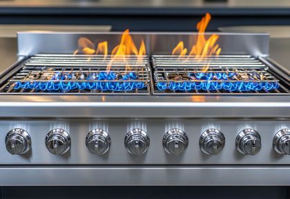 Cooking Ranges (gas/electric, burners, griddles, ovens)