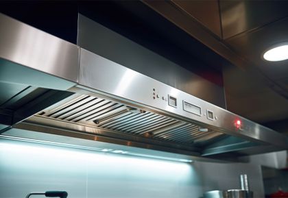 Canopy hoods for kitchens and live cooking